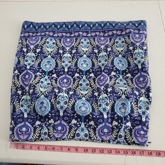 Talbots Womens Pencil Skirt Size 14 Colorful Medallion Abstract Side Zip Career - Picture 5 of 7